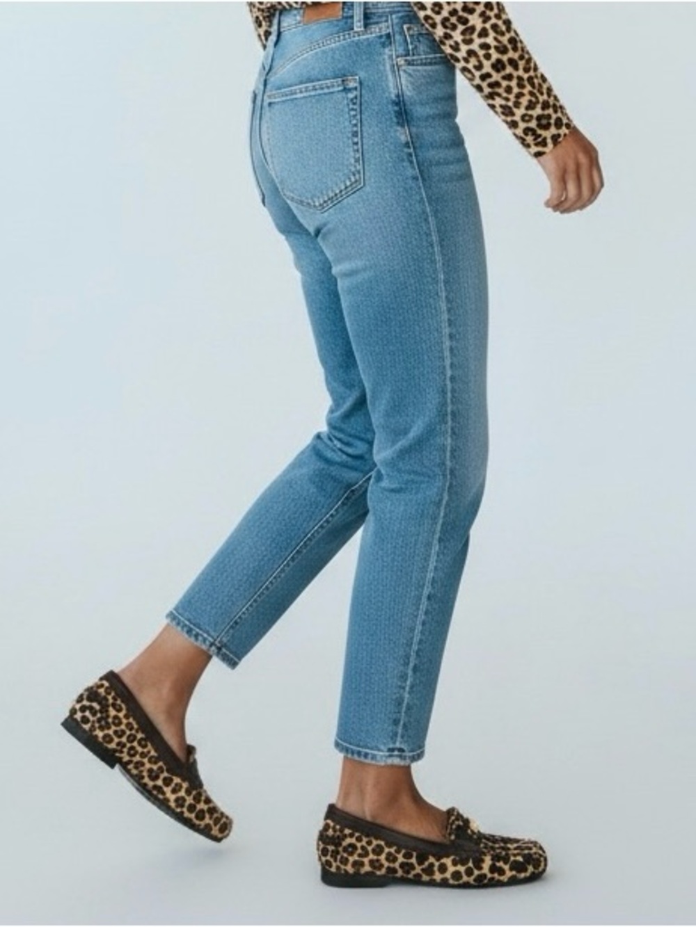 Coach Leopard-Print Loafers in Brown & Black - Picture 6 of 10